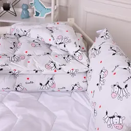 Ковдра MirSon антиалергенна дитяча зима Kids Time 20-0040 Cute white zebra 110x140 см бавовна (2200009665868) - мініатюра 4