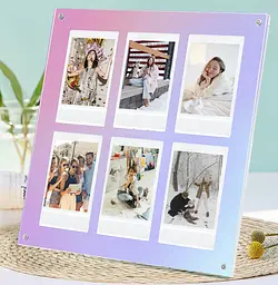 Фоторамка Fujifilm Instax Mini на 6 фото акрилова, різнокольорова - мініатюра 6
