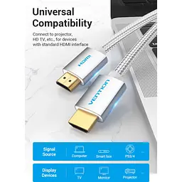 Кабель Vention HDMI to HDMI v2.0 10m Silver (AABIL) [170505] - мініатюра 2