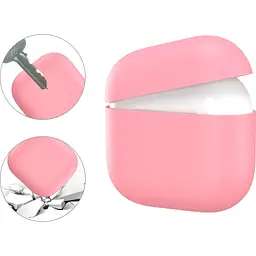 Чохол AhaStyle Ultra-Thin Colorful Silicone Case для Apple AirPods 4 Pink (CP-WG172-PK) [133829] - мініатюра 2