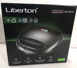 Мультимейкер 3 в 1 Liberton LSM-8030 Black (вафельниця — сендвічниця — гриль) - мініатюра 7