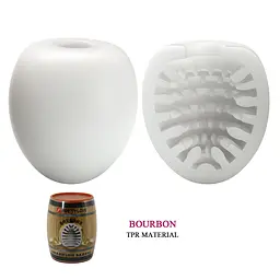Мастурбатор яйце Pretty Love Bourbon Charming Barrel білий - мініатюра 5