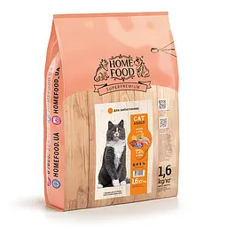 Сухий корм для дорослих котів Chicken & Liver CAT ADULT Для вибагливих 1.6 кг