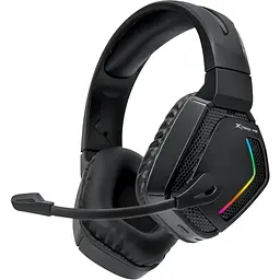 Ігрова гарнітура XTRIKE ME GH-512W XBOX/PS/PC, бездротова+ 2.4G+3,5мм, 7 режимів RGB, чорна