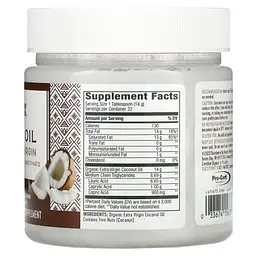 Органічна кокосова олія холодного віджиму Nature's Way Coconut Oil 453 г - мініатюра 4
