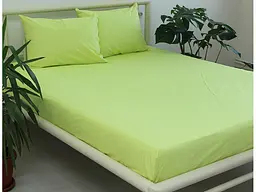 Простирадло на гумці + наволочки Sunny Lime TAG tekstil 160х200х20 см pbe0040927 - мініатюра 2