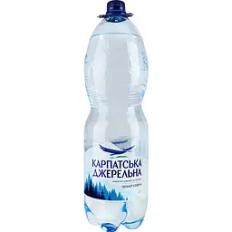 Упаковка мінеральної води Карпатська Джерельна сильногазована 12 л (2 л х 6 шт.) - мініатюра 2