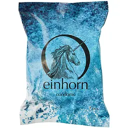 Упаковка веганських презервативів Einhorn Bali 7 шт.