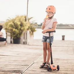 Шолом захисний дитячий Scoot and Ride з ліхтариком 51-53 см персиковий (SR-190605-PEACH) - мініатюра 5