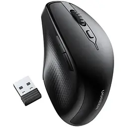 Мишка UGREEN 2.4GHz+Bluetooth MU101, бездротова, 4000dpi., 5кн., чорна - мініатюра 4