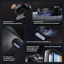 Робот пилосос MOVA Z60 Ultra Roller Complete Black-EUA - мініатюра 10