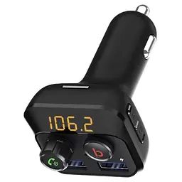 FM модулятор Grand-X 98GRX MegaBass, Bluetooth V5.0 MicroSD, 2USB , MegaBass, han (98GRX) - мініатюра 3