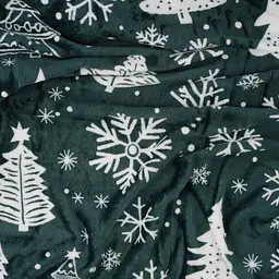 Плед Ardesto Christmas Flannel 160х200 см 100% поліестер ялинки pbe0050483 - мініатюра 4