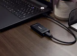 Накопитель внешний SSD Portable USB-С Kingston SXS-1000, 1TB Black - мініатюра 3