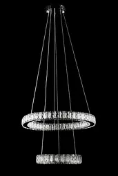 Підвісна світлодіодна люстра Splendid Ray L50603/50+30/2 LED, 2 кільця, пульт, диммер, 80 W - мініатюра 2