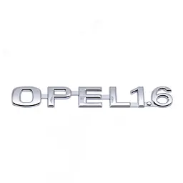 Емблема напис Opel-1.6 Опель 135х20 мм Хром (Завод) - мініатюра 2