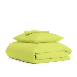 Дитяча постільна білизна в ліжечко LIME, лайм (Ranfors70_Lime_Lime_140)