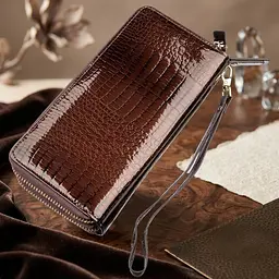Жіночий лаковий клатч ST Leather 18908 коричневий - мініатюра 3