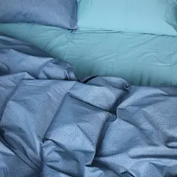 Підковдра MirSon Сатин 22-1384 Geometric Green Waves 110х140 см (2200010472301) - мініатюра 3