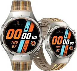 Силіконовий ремінець Primolux Nylon Silicone для смарт-годинника Huawei Watch GT 6 Pro 46mm - Light Brown - мініатюра 6
