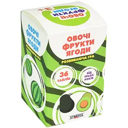 Настільна гра Strateg Овочі, фрукти, ягоди (30772)