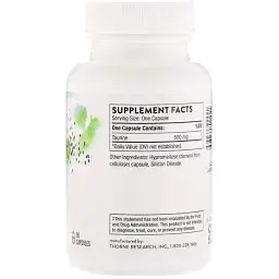 Таурин Thorne Research Taurine 90 капсул - мініатюра 2