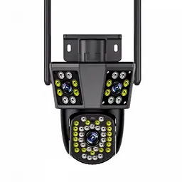 Поворотна вулична WIFI камера відеоспостереження 9MP, 3 об'єктиви C360 home - мініатюра 2