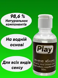 Съедобный оральный лубрикант Play на водной основе для минета и кунилингуса - миниатюра 2