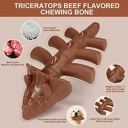 Іграшка для жування для собак Derby Triceratops Shaped Dog Chew Toy - мініатюра 4