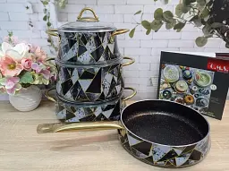 Набір посуду O.M.S. Collection 3053 Grey 7 предметів