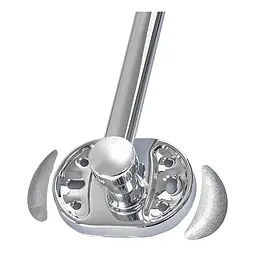 Планка з 6-ма рухливими гачками Zerix AFB-0115-6 ZX5054, Хром - мініатюра 5