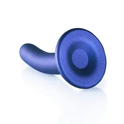 Фалоімітатор Ouch! Smooth G-Spot Dildo 5'' 12.4 см (синій) - мініатюра 4