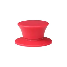 Ручка для кришки каструлі сковороди кругла силіконова, Kitchen Master Червоний 87221