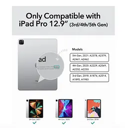 Чохол-клавіатура ESR Rebound для iPad Pro 12.9 Чорний - мініатюра 2
