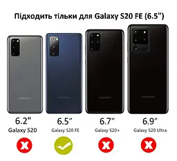 Чохол протиударний OtterBox Symmetry Series 77-81086 для Samsung Galaxy S20 FE (6.5") Black - мініатюра 4