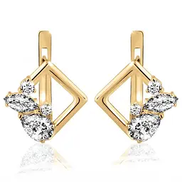 Сережки з жовтого золота Аура (з4964)