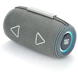 Портативна Bluetooth-колонка T&G TG657 бездротова переносна колонка з вологозахистом Сірий