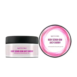 Парфумований скраб жуйка для очищення тіла з ароматом вишні Juicy Cherry Reclaire cosmetics 200 мл