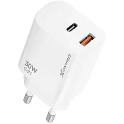 Зарядний пристрій Grand-X GaN 1xUSB-C + 1xUSB QC3.0 36W white (CH-360W) - мініатюра 3