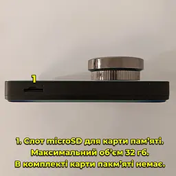 Відеореєстратор Сенсорний Дисплей 4.0 дюйма Dual Lens на 2 камери (спереду + ззаду) - мініатюра 6