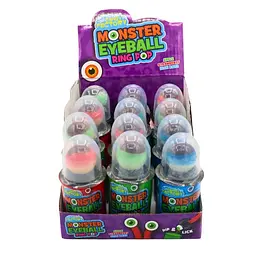 Льодяник-кільце Crazy Candy Factory Monster Eyeball Ring Pop Око Монстра 25г - мініатюра 5