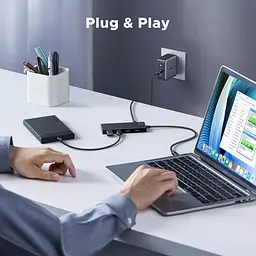 Хаб USB 3.2 Type-C -> 4хUSB-C 3.2 Gen2 10Gbps PD 100W Black CM806 Ugreen - мініатюра 6
