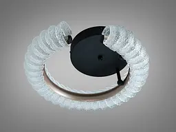 Сучасний LED світильник Diasha 2509/400CG у кольорі шампань з пультом і димером - мініатюра 3