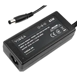 Блок живлення до ноутбуку Vinga DELL 65W 19.5V 3.34A 7.4*5.0 (VPA-1933-DL7450-101) - мініатюра 3