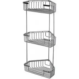 Полиця кутова Frap 3 яруси 240x570мм F335-2 2/20, Хром
