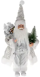 Новорічна фігура "Санта Клаус з Ялинкою" BonaDi 22х17х45 см dec0008680