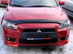 Дефлектор капоту мухобійка для MITSUBISHI LANCER 2007 довгий