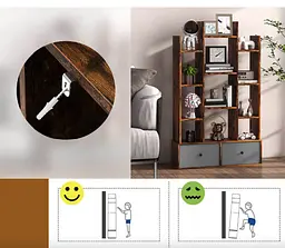 Стелаж Costway Drawer в стилі Loft - мініатюра 8
