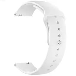 Ремінець ArmorStandart Silicone Watch Strap 20mm White (ARM60518)
