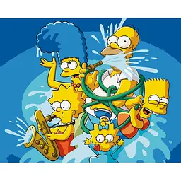 Картина за номерами без підрамника "Crazy family" Art Craft 16039-ACNF 40х50 см